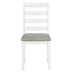 Ensemble de salle à manger Whisen de style rustique 6 pièces avec 4 chaises rembourrées et 1 banc