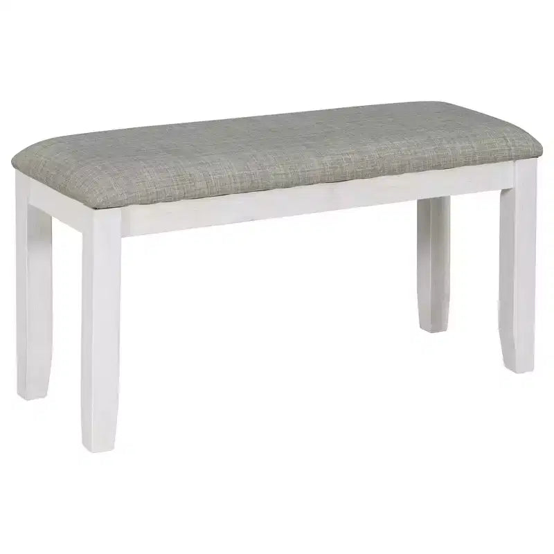 Ensemble de salle à manger Whisen de style rustique 6 pièces avec 4 chaises rembourrées et 1 banc