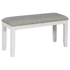 Ensemble de salle à manger Whisen de style rustique 6 pièces avec 4 chaises rembourrées et 1 banc
