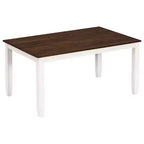 Ensemble de salle à manger Whisen de style rustique 6 pièces avec 4 chaises rembourrées et 1 banc