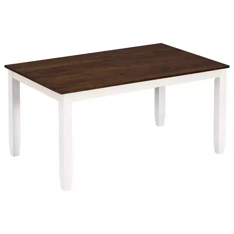 Ensemble de salle à manger Whisen de style rustique 6 pièces avec 4 chaises rembourrées et 1 banc