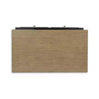 Signature Design by Ashley Drazmine Table basse relevable bicolore avec tiroirs de rangement et roulettes, Marron
