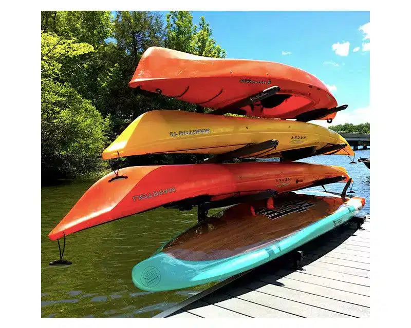 StoreYourBoard Chesapeake Rangement Kayak | Support de Quai Réglable | Au-dessus de l'Eau | 4 Niveaux