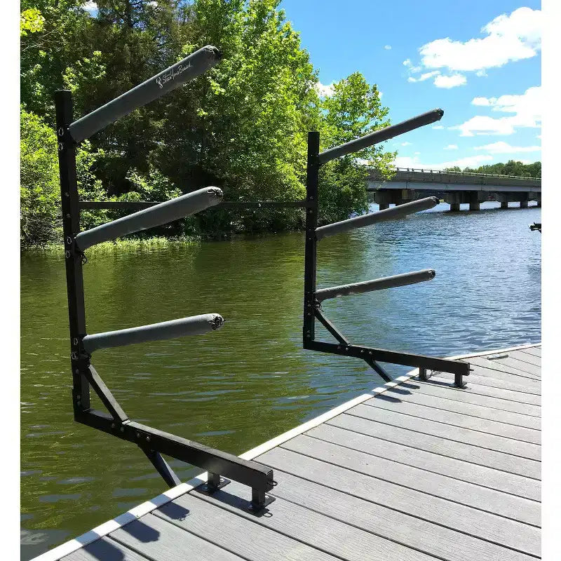 StoreYourBoard Chesapeake Rangement Kayak | Support de Quai Réglable | Au-dessus de l'Eau | 4 Niveaux