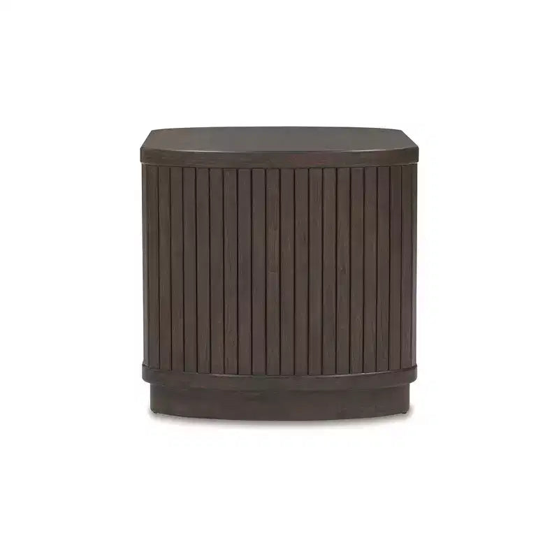 Signature Design by Ashley Korestone Table d'appoint contemporaine avec étagère de rangement, marron foncé