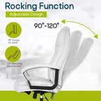 BestMassage Chaise de bureau grande taille avec capacité de poids de 227 kg et revêtement en cuir PU, chaise de bureau informatique pour personnes fortes