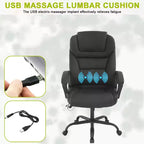 BestMassage Chaise de bureau grande taille avec capacité de poids de 227 kg et revêtement en cuir PU, chaise de bureau informatique pour personnes fortes