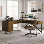 Bureau d'angle Cyill avec plateau relevable | ART OF LIVING DESIGNS