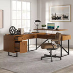 Bureau d'angle Cyill avec plateau relevable | ART OF LIVING DESIGNS