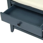 Banc de rangement multifonction Whisen pour entrée avec coussin amovible et tiroirs
