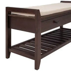 Banc de rangement multifonction Whisen pour entrée avec coussin amovible et tiroirs