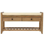 Banc de rangement multifonction Whisen pour entrée avec coussin amovible et tiroirs