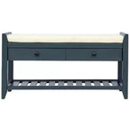 Banc de rangement multifonction Whisen pour entrée avec coussin amovible et tiroirs