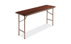 Alera Wood Folding Table, Rectangular, 59.88w x 17.75d x 29.13h, Mahogany