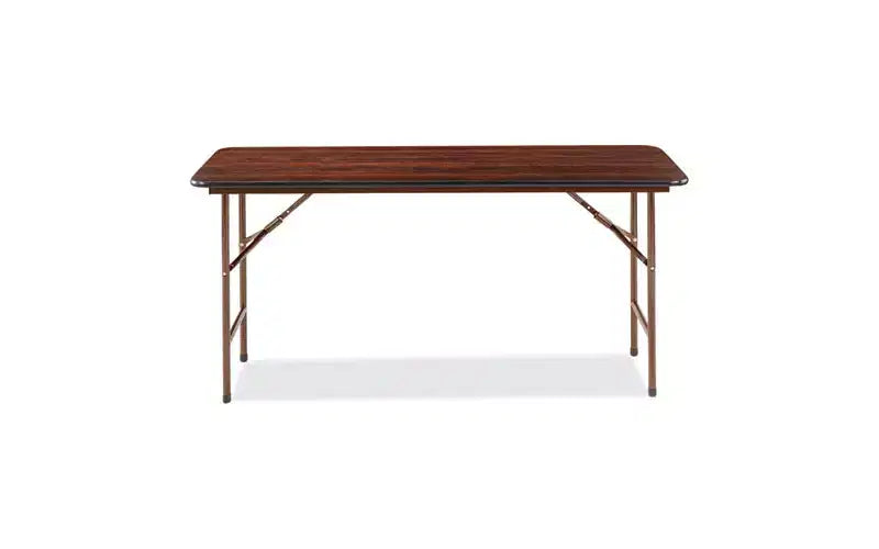 Table pliante en bois Alera, rectangulaire, 59,88 larg. x 17,75 prof. x 29,13 haut., Acajou