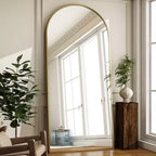 VETROVUE Grand miroir sur pied 76x180 cm Miroir arqué pleine longueur