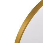 Miroir Mural PexFix avec Cadre Métallique, Angles Arrondis, pour Salle de Bain ou Décoration Murale, Lot de 2