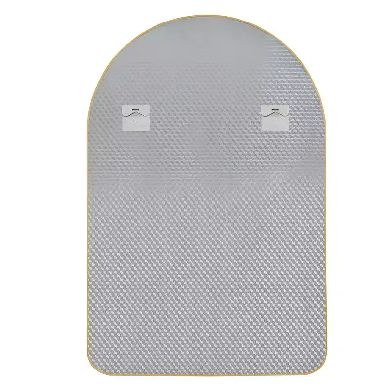 Miroir Mural PexFix avec Cadre Métallique, Angles Arrondis, pour Salle de Bain ou Décoration Murale, Lot de 2