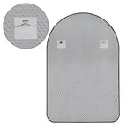 Miroir Mural PexFix avec Cadre Métallique, Angles Arrondis, pour Salle de Bain ou Décoration Murale, Lot de 2