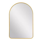 Miroir Mural PexFix avec Cadre Métallique, Angles Arrondis, pour Salle de Bain ou Décoration Murale, Lot de 2
