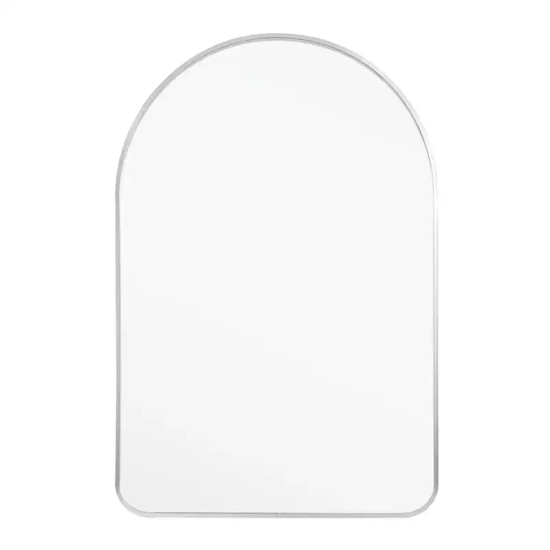 Miroir Mural PexFix avec Cadre Métallique, Angles Arrondis, pour Salle de Bain ou Décoration Murale, Lot de 2