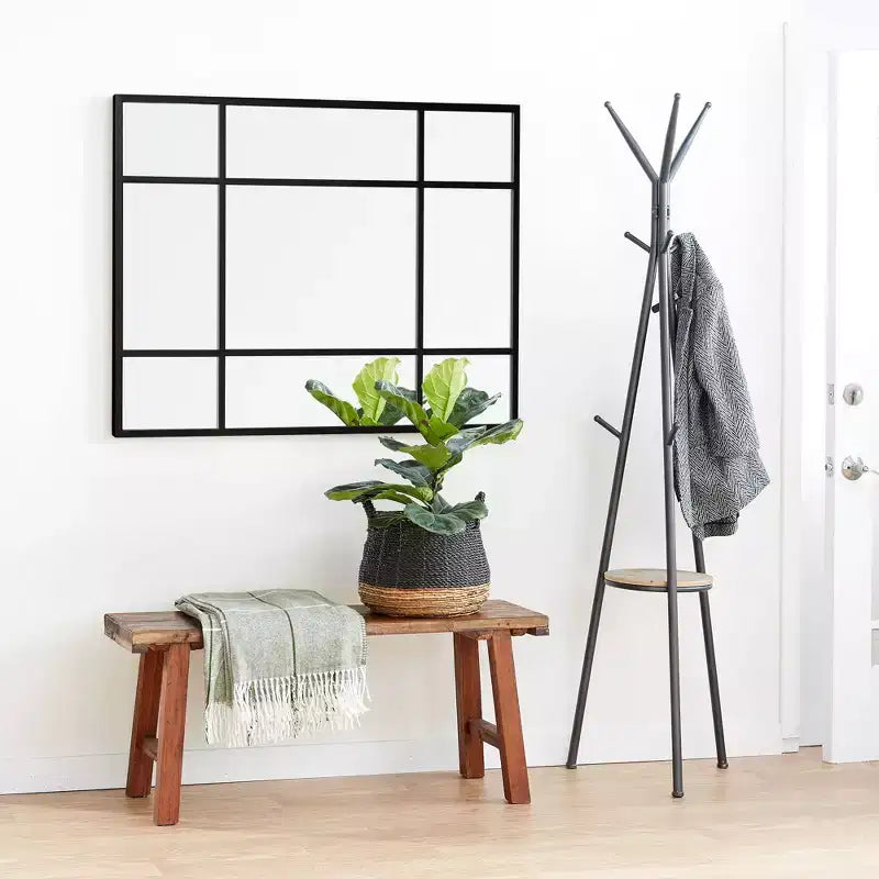 PexFix Miroir mural cintrée avec cadre en métal