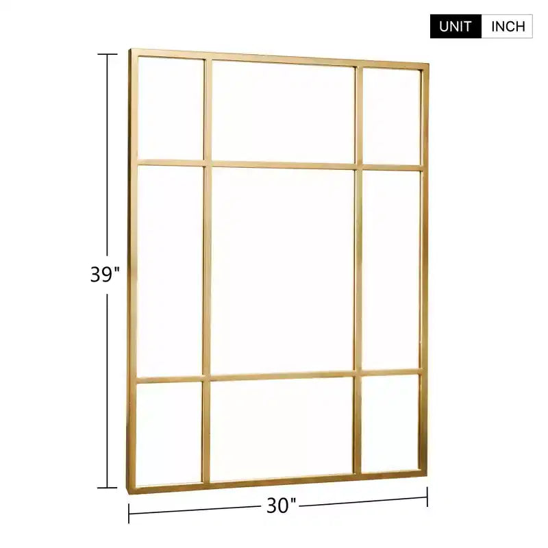 PexFix Miroir mural cintrée avec cadre en métal