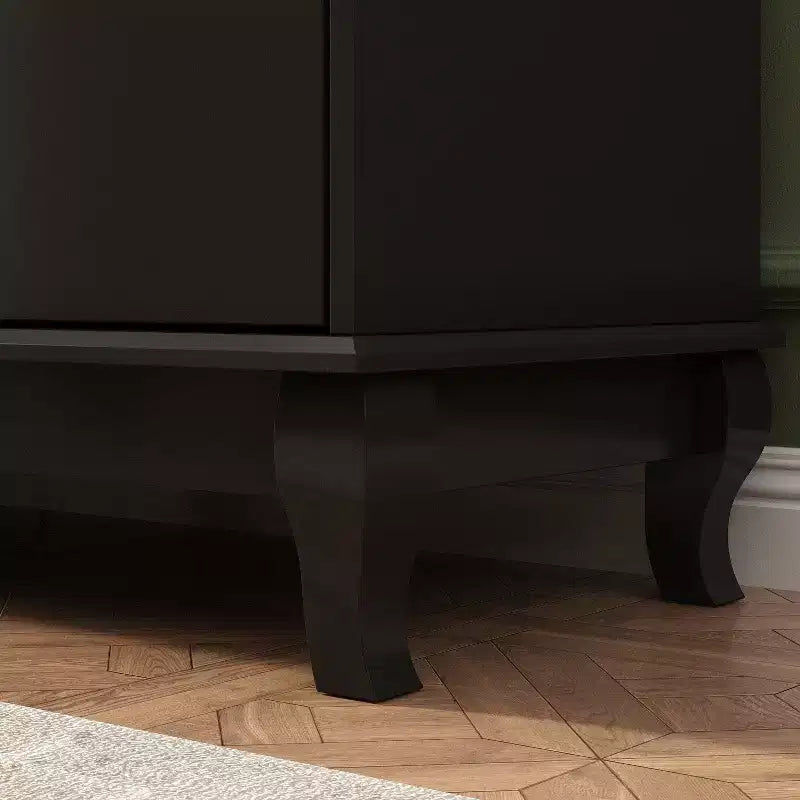 Commode horizontale Hitow à 10 tiroirs avec poignées rondes en métal, commode moderne