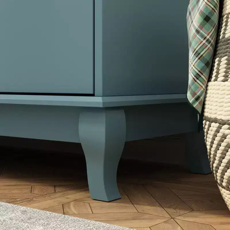 Commode horizontale Hitow à 10 tiroirs avec poignées rondes en métal, commode moderne