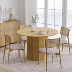 PexFix Table de salle à manger ronde en bois massif 46 Tables de cuisine