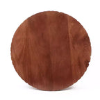 Table d'appoint ronde Christopher Knight Home Arbor en bois de manguier, finition noyer