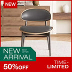 Lot de 2 chaises de salle à manger Luck Live style moderne du milieu du siècle, chaises de cuisine en similicuir