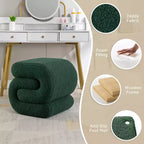 GDFStudio Mila 19.3 Ottoman/Repose-pieds Teddy en forme de S