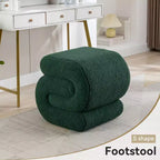 GDFStudio Mila 19.3 Ottoman/Repose-pieds Teddy en forme de S