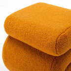 GDFStudio Mila 19.3 Ottoman/Repose-pieds Teddy en forme de S