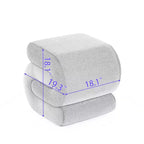 GDFStudio Mila 19.3 Ottoman/Repose-pieds Teddy en forme de S