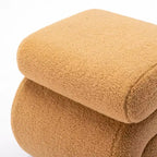 GDFStudio Mila 19.3 Ottoman/Repose-pieds Teddy en forme de S