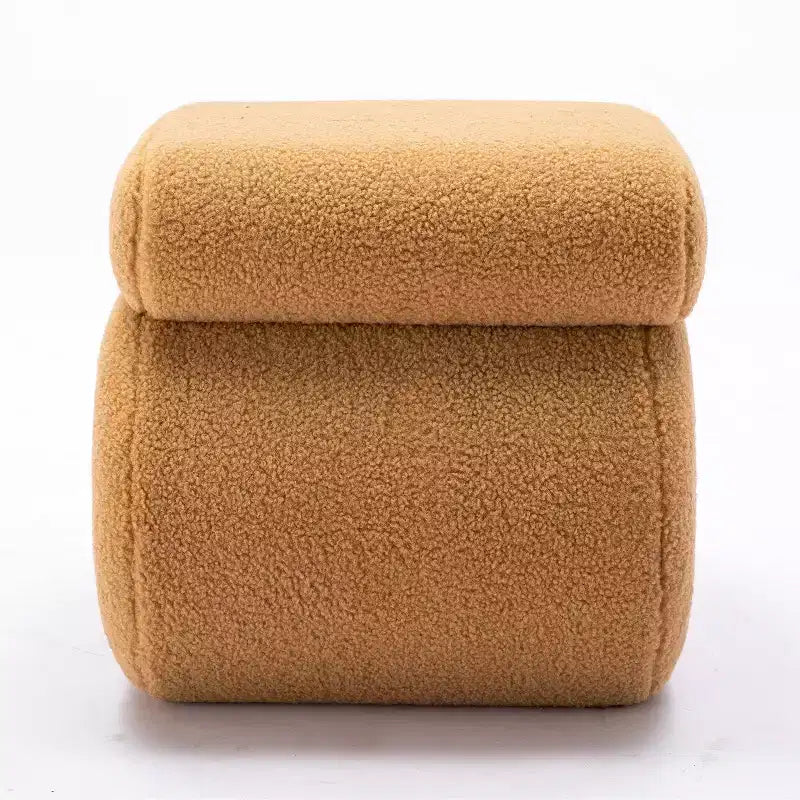 GDFStudio Mila 19.3 Ottoman/Repose-pieds Teddy en forme de S