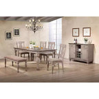 Kings Brand Almon, buffet, serveur, armoire de rangement avec tiroirs, étagères et portes, en bois bicolore marron, porte-bouteilles