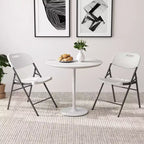 Lot de 4/8/12 chaises pliantes Costway en plastique HDPE avec cadre en métal pour maison ou bureau