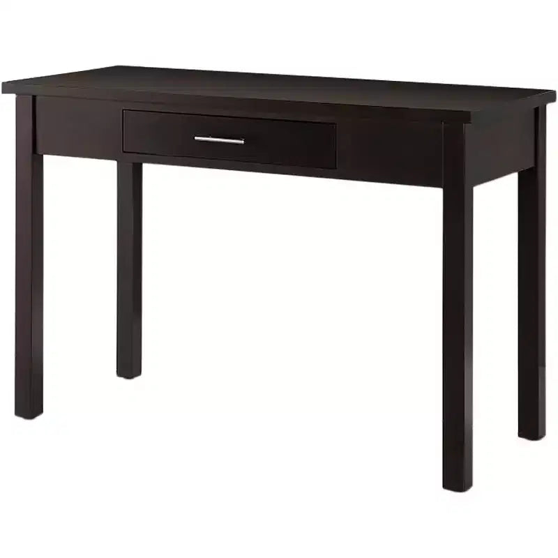 Kings Brand Furniture Bureau Parsons avec tiroir pour la maison et le bureau, en bois, espresso