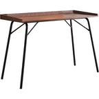 Kings Brand Furniture - Bureau informatique/d'écriture en bois Charlier pour bureau à domicile, Noyer