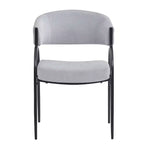 Christopher Knight Home Silas, chaises de salle à manger capitonnées avec accoudoirs et pieds en métal (Lot de 4)