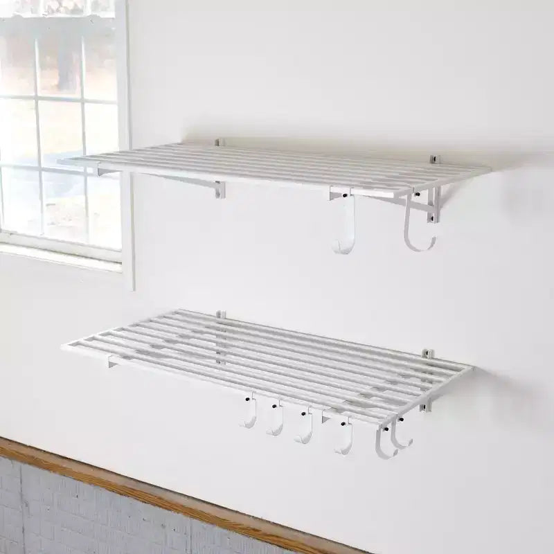 StoreYourBoard Étagères murales de garage Bristol 60 x 120 cm | Lot de 2 | Blanc