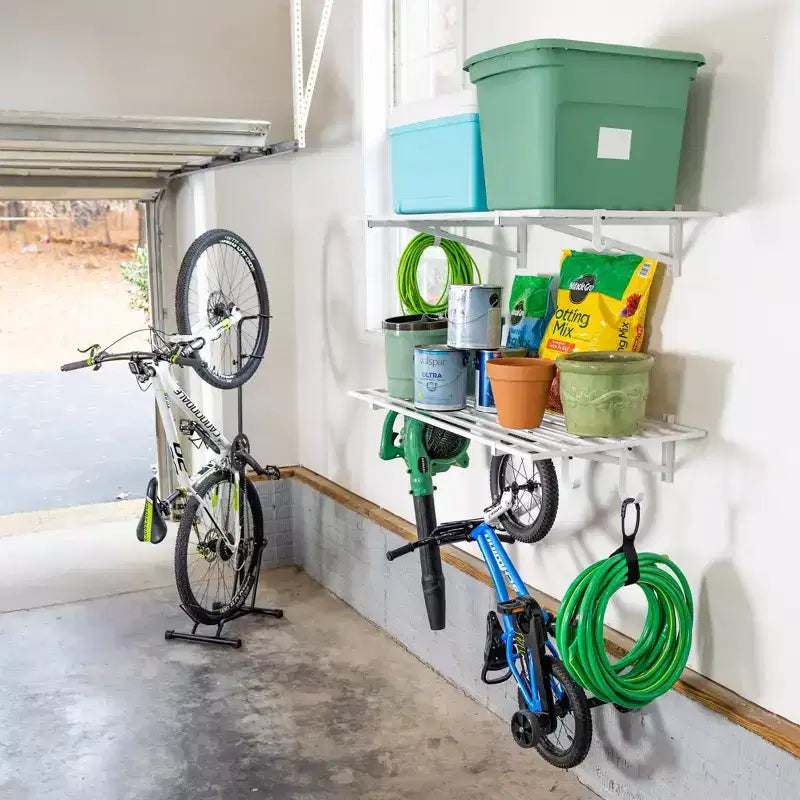 StoreYourBoard Étagères murales de garage Bristol 60 x 120 cm | Lot de 2 | Blanc