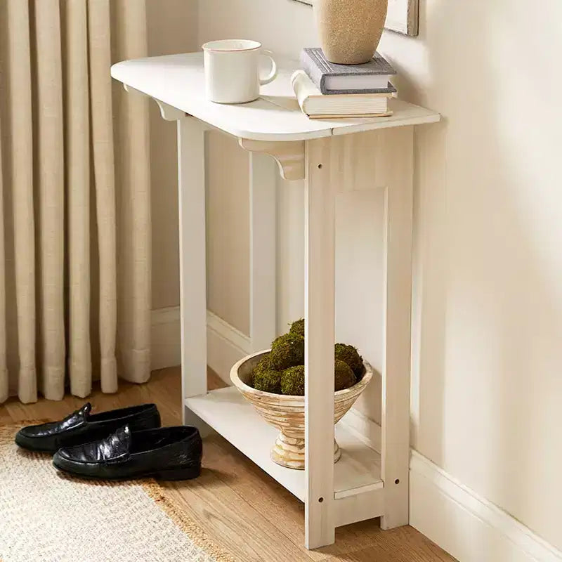 Table console en bois The Lakeside Collection avec rabat – H 76 cm –