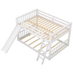Lit superposé double Whisen Wood avec toboggan convertible et échelle