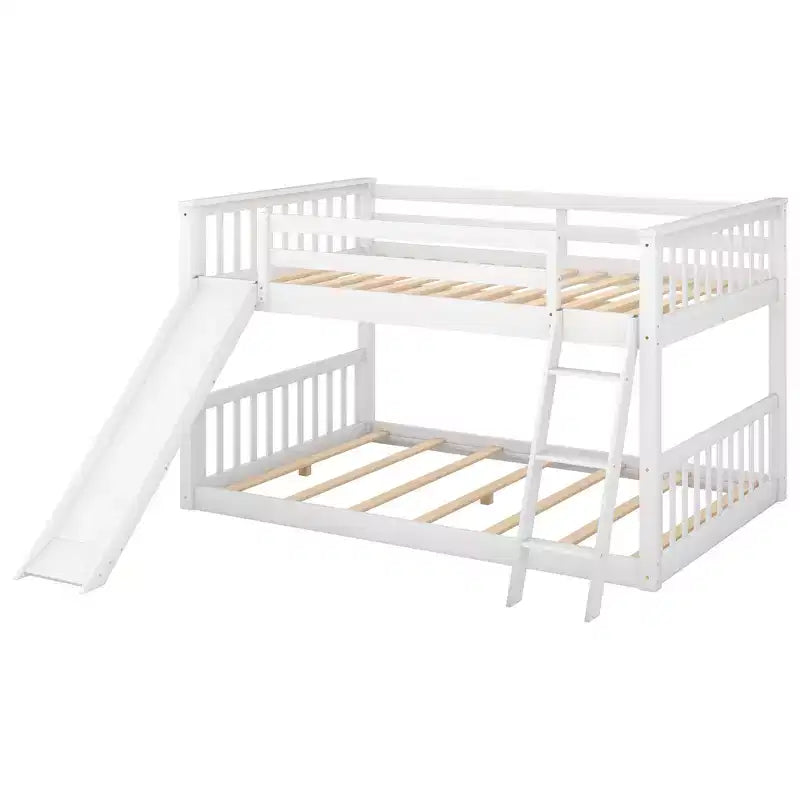 Lit superposé double Whisen Wood avec toboggan convertible et échelle