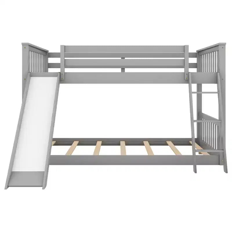 Lit superposé double Whisen Wood avec toboggan convertible et échelle