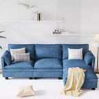 Canapé trois places en forme de L Christopher Knight Home 107,8 avec pouf